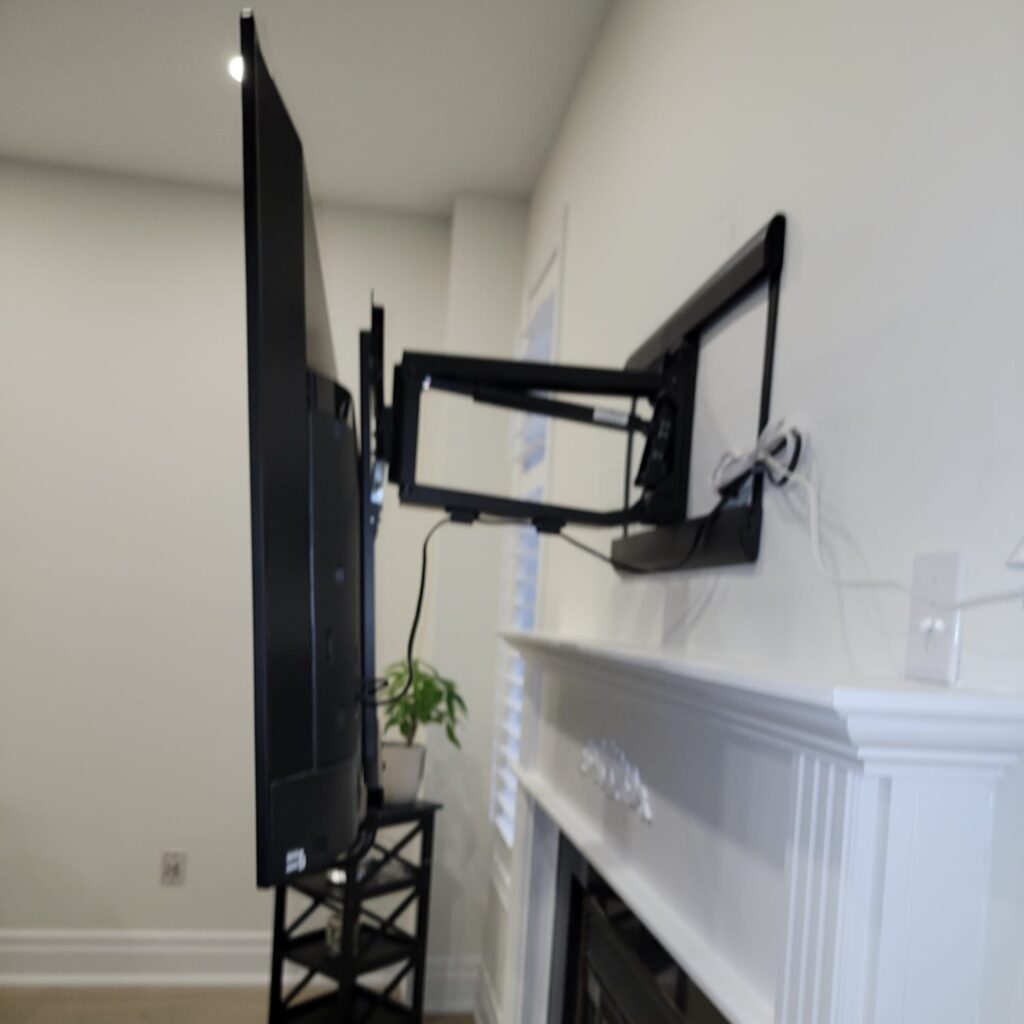 TV wall mount installation